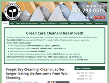 Tablet Screenshot of greencarecleaners.com